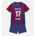 Barcelona Marcos Alonso #17 Replika Babykläder Hemma matchkläder barn 2023-24 Korta ärmar (+ Korta byxor)